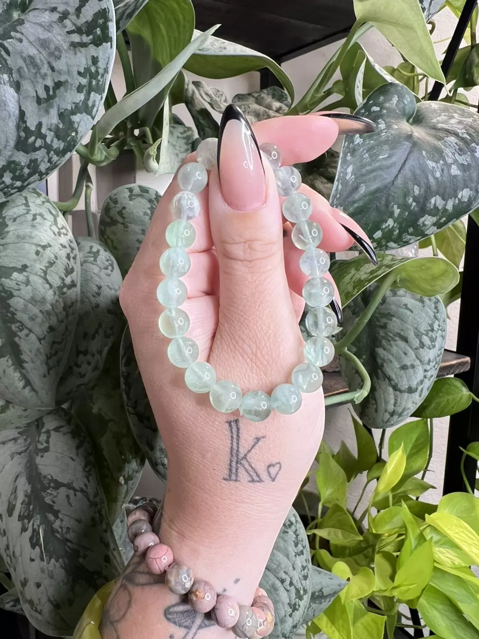 plant/Green Feather Fluorite 8mm-0