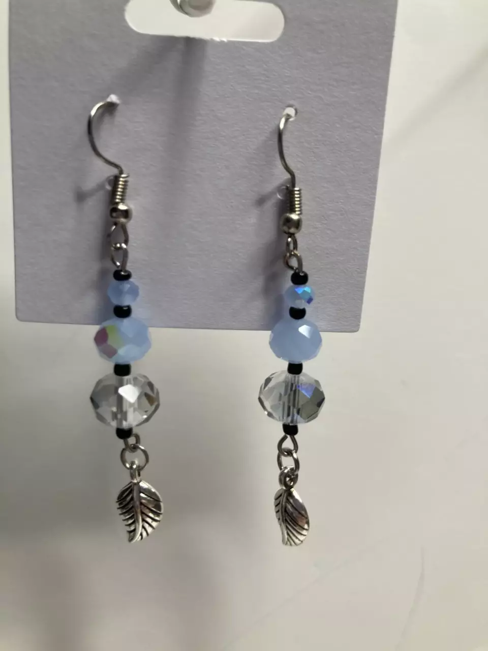 plant/Blue Dangly Plant Lover Earrings-1