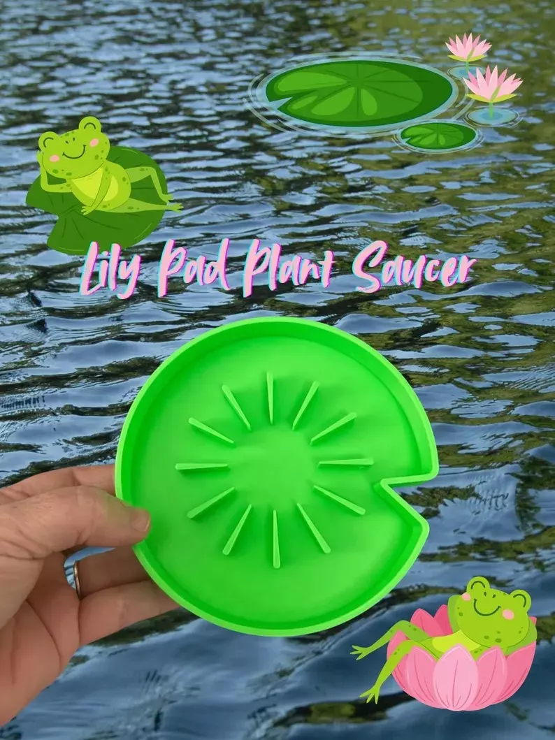 plant/Lily Pad Plant Saucer-0
