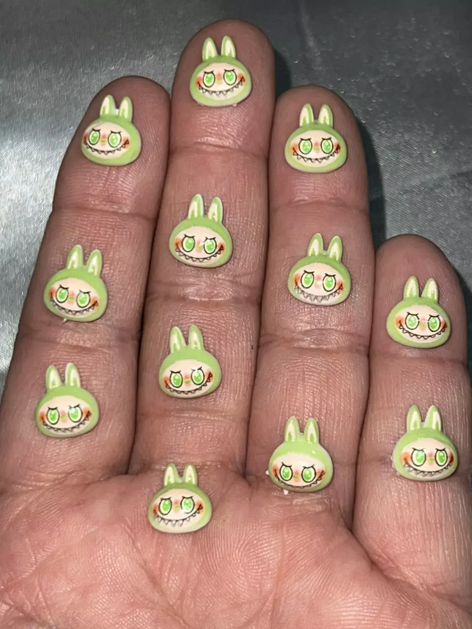 plant/Labubu Nail Charms (12pcs Green)-0