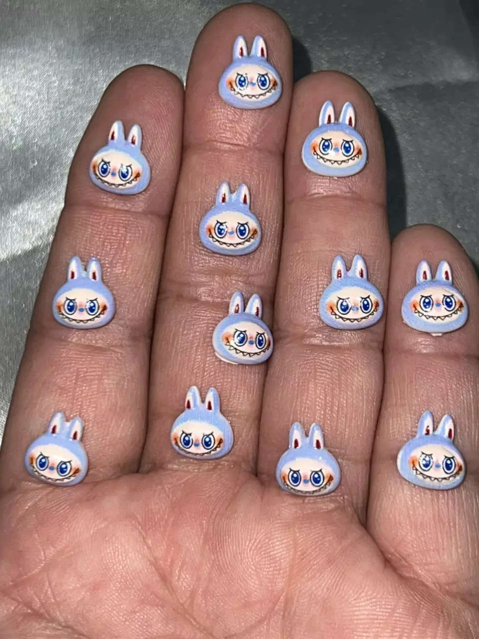 plant/Labubu Nail Charms (12pcs Blue)-0