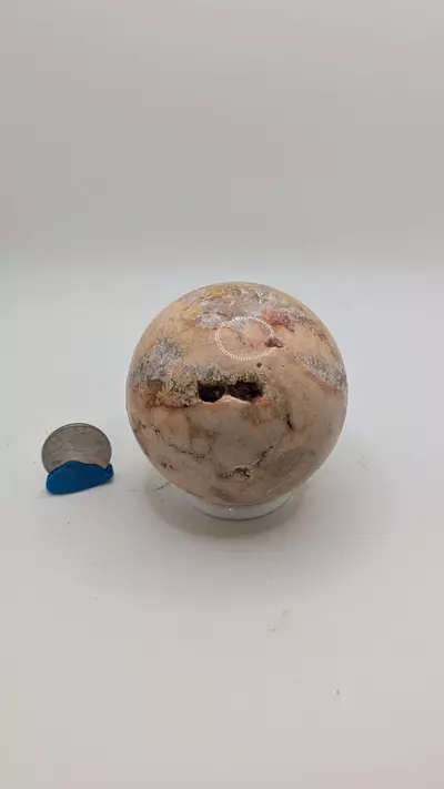 plant/Pink Amethyst w/Citrine Sphere 73mm I-1-thumbnail