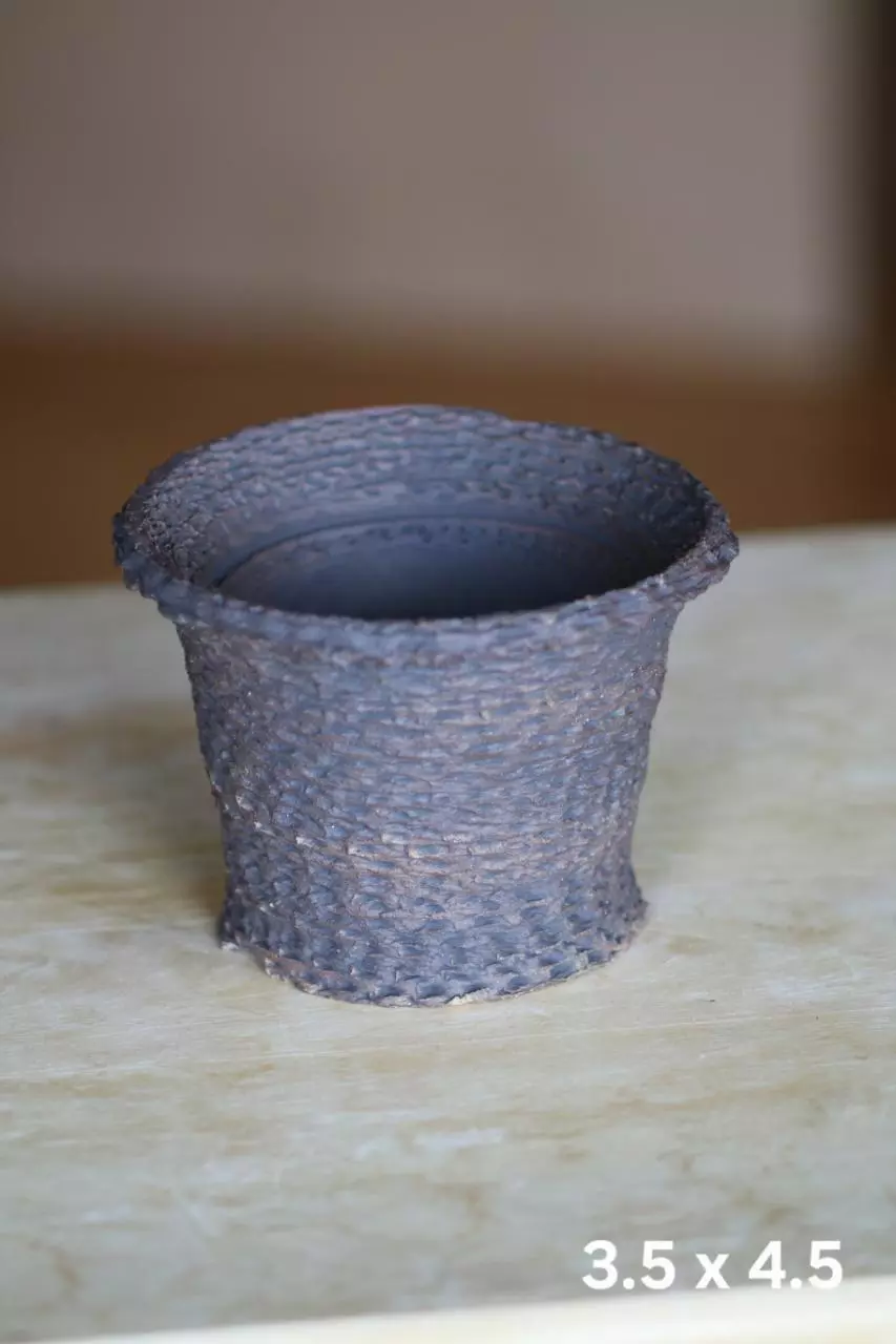 plant/Slightly wonky handmade ceramic pot with drainage-0