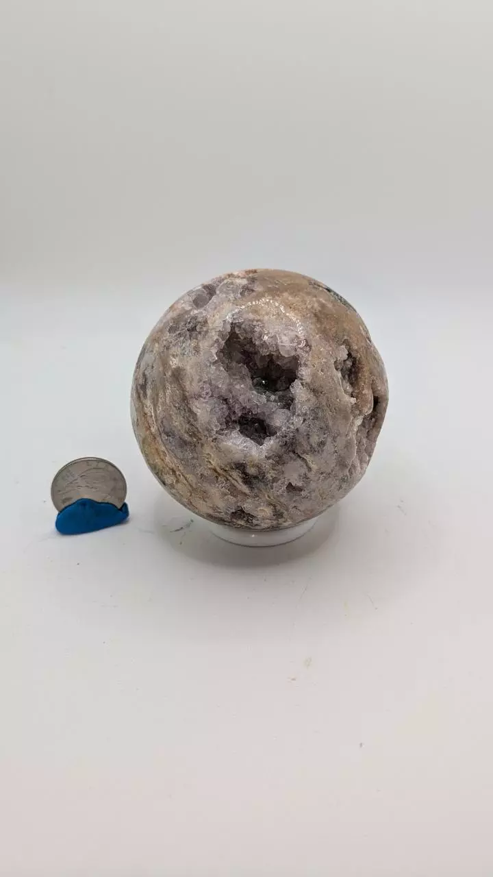 plant/Pink & Purple Amethyst Sphere 80mm H-0