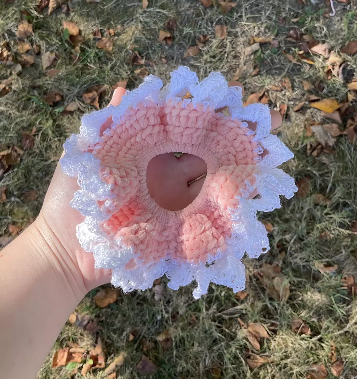 plant/Lace & plushie Scrunchie!-0