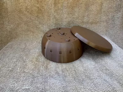 plant/Bonsai training pot 6” plastic brown-3-thumbnail