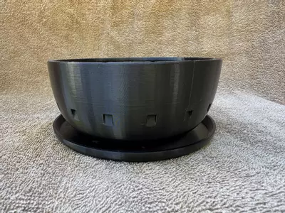 plant/Bonsai training pot 6” plastic black-3-thumbnail