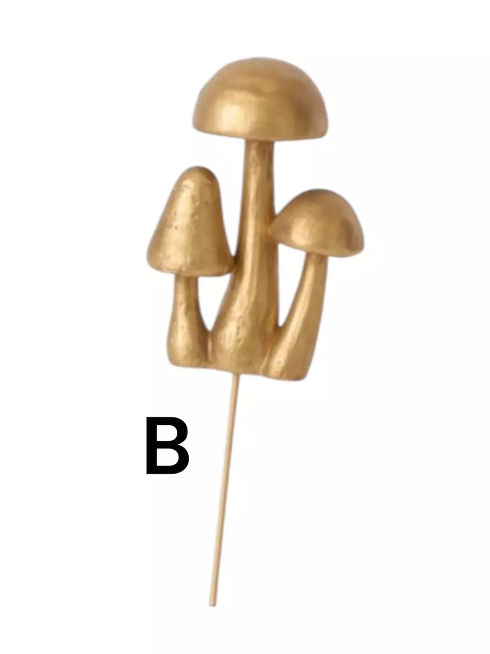 plant/Golden Mushroom Plant Stake - B-1