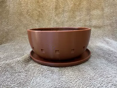 plant/Bonsai training pot 6” plastic terre cotta-3-thumbnail