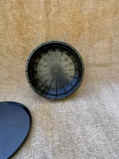 plant/Bonsai training pot 6” plastic black-1-thumbnail