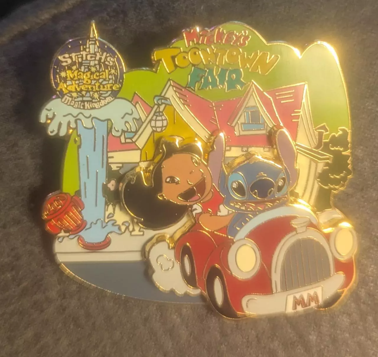 plant/WDW Stitch's Magical Adventure Toontown fair pin 2005-0