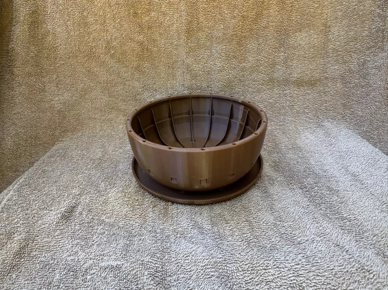 plant/Bonsai training pot 6” plastic brown-0