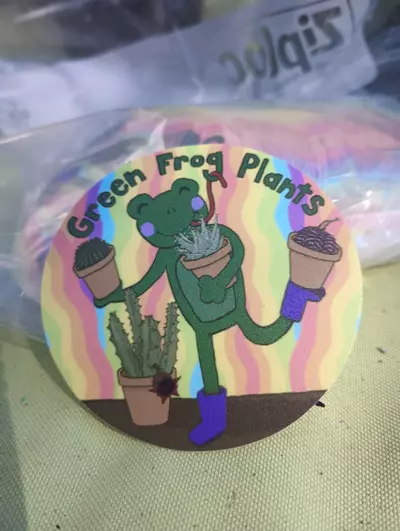 free_shipping/Green Frog Plants sticker--design #1 💚-0-thumbnail