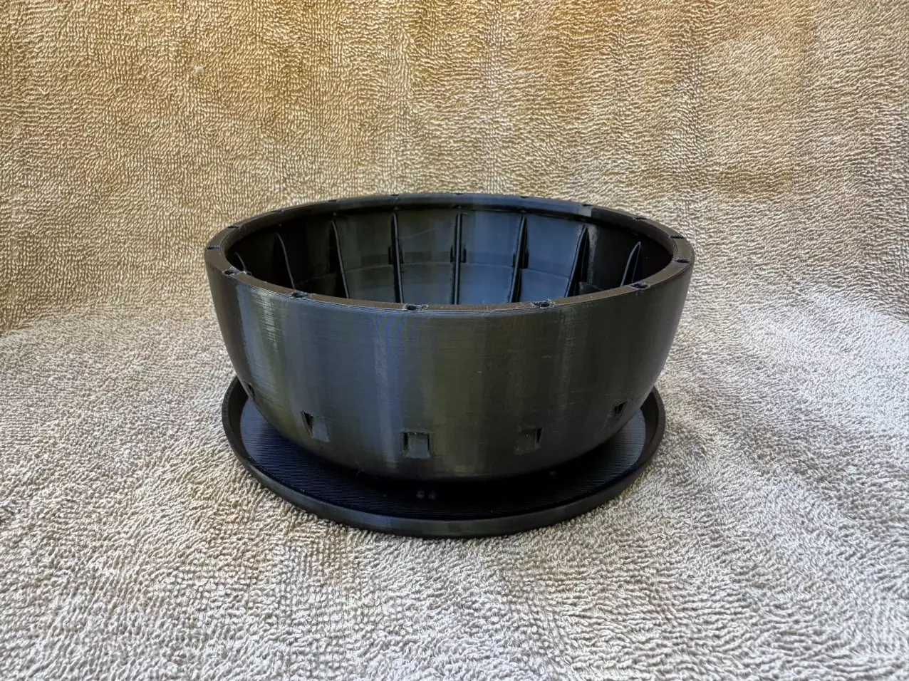 plant/Bonsai training pot 6” plastic black-0