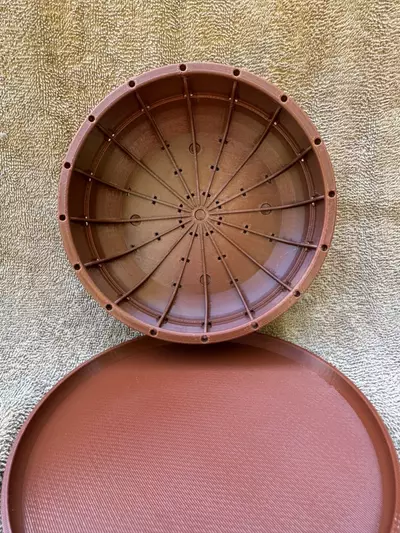 plant/Bonsai training pot 6” plastic terre cotta-2-thumbnail