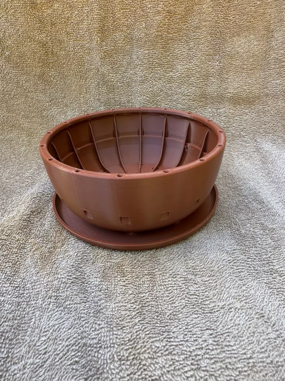 plant/Bonsai training pot 6” plastic terre cotta-0
