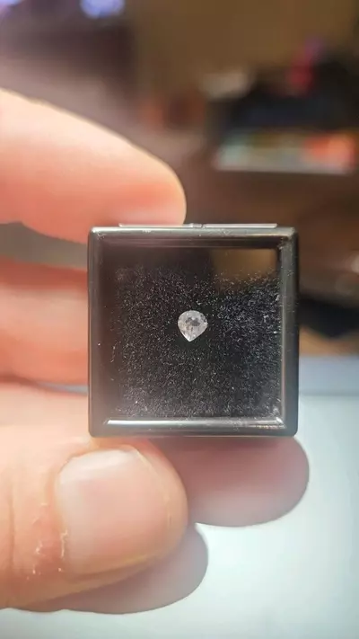 plant/0.18ct Rainbow White Moonstone – AAA Pear Facet-0-thumbnail