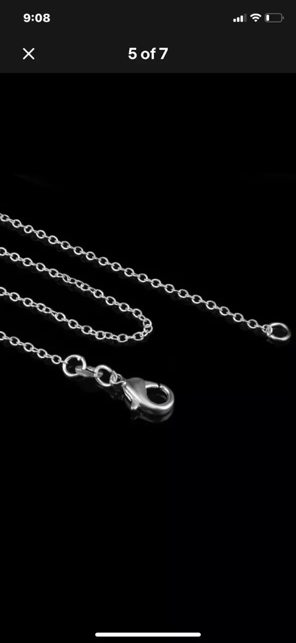 free_shipping/Upgraded Chain for Pendants:  925 Sterling Solid Silver 1mm 18in. Rolo Chain-0
