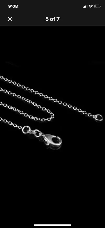 free_shipping/Upgraded Chain for Pendants:  925 Sterling Solid Silver 1mm 18in. Rolo Chain-0-thumbnail