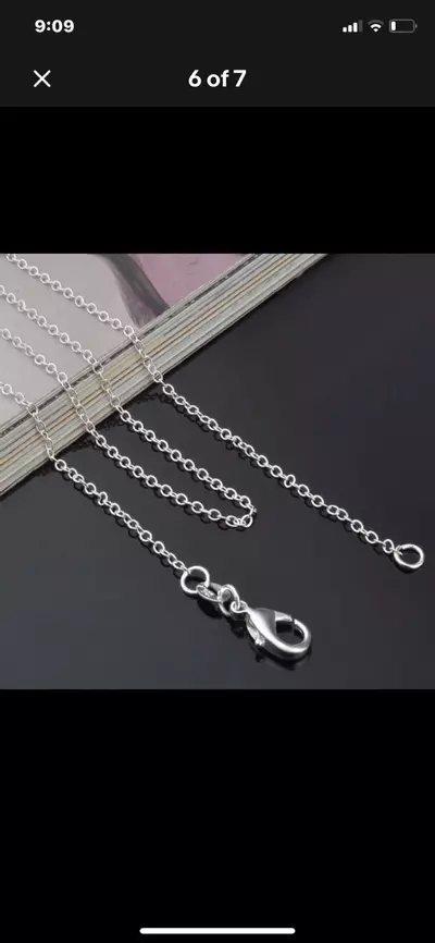 free_shipping/Upgraded Chain for Pendants:  925 Sterling Solid Silver 1mm 18in. Rolo Chain-1-thumbnail