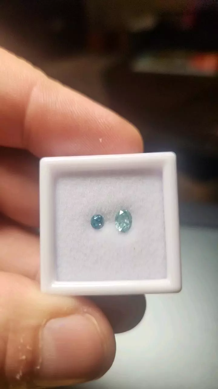plant/0.85ct Blue Zircon Pair – A+ Brilliant Cuts-0