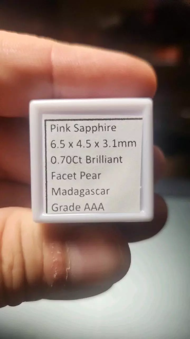 plant/0.70ct Pink Sapphire – AAA Pear Brilliant-1
