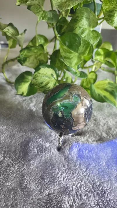 plant/1lb 8.4oz Volcano Agate Sphere 🛸-0-thumbnail