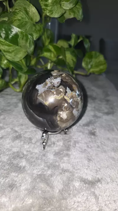plant/HIGH UV 2lb 2.9oz Volcano Agate Sphere 🛸✨️-6-thumbnail