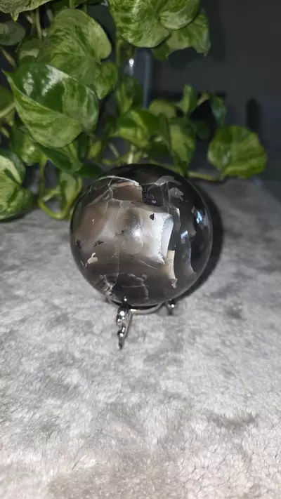 plant/HIGH UV 2lb 2.9oz Volcano Agate Sphere 🛸✨️-5-thumbnail