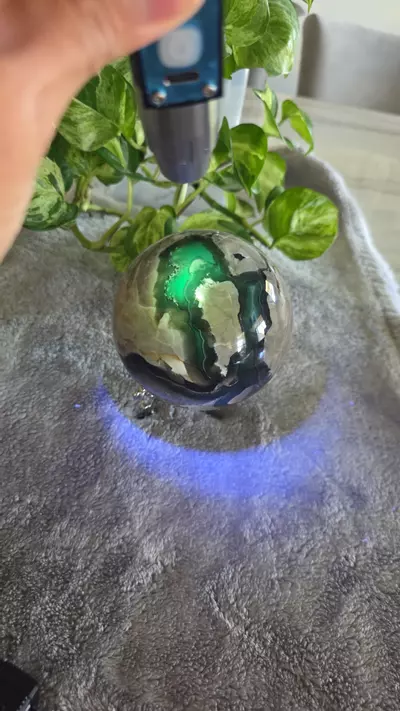 plant/4lb 4.9 oz Volcano Agate Sphere 🛸-7-thumbnail