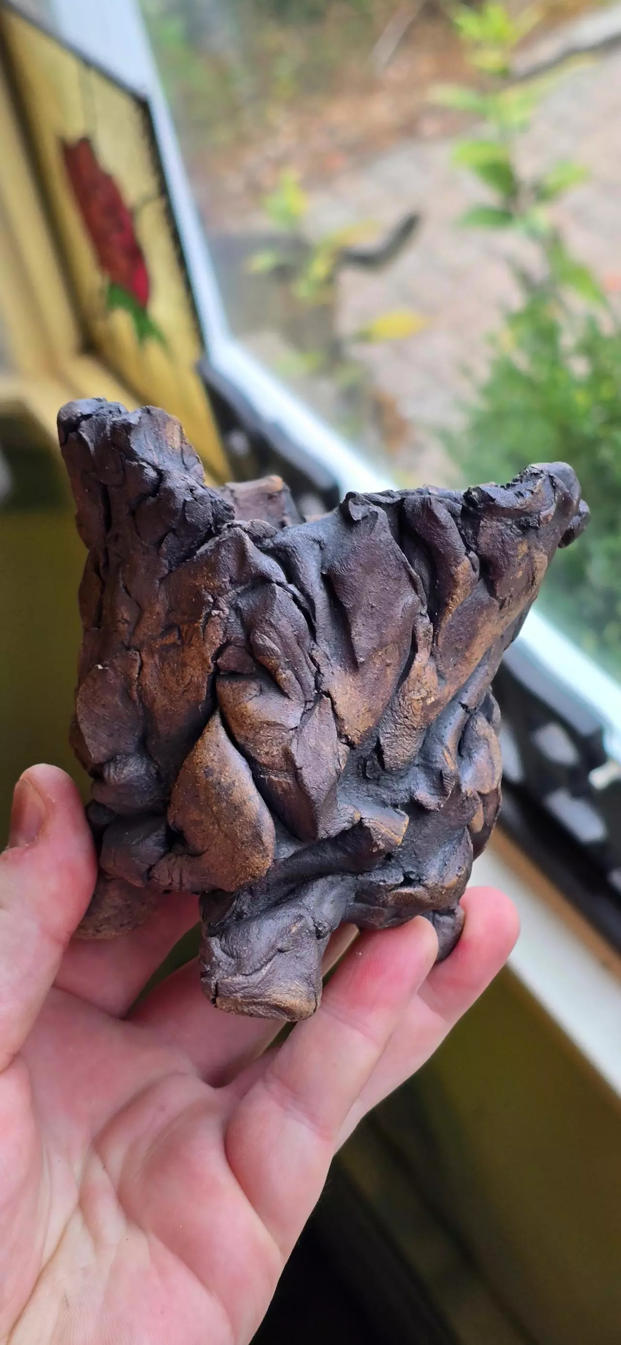 plant/Handmade ceramic pot with drainage-0