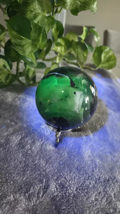 plant/HIGH UV 2lb 2.9oz Volcano Agate Sphere 🛸✨️-4-thumbnail