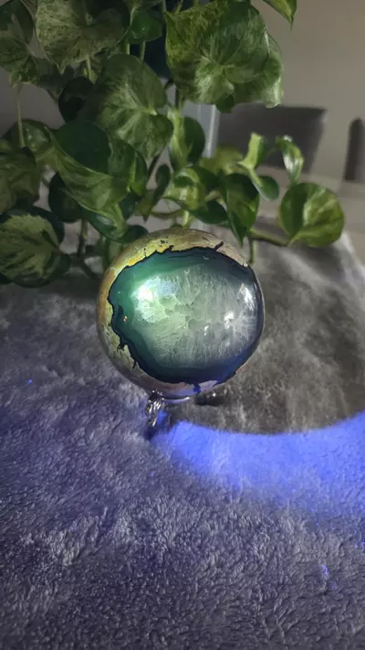 plant/3lb Volcano Agate Sphere ✨️🛸-0-thumbnail