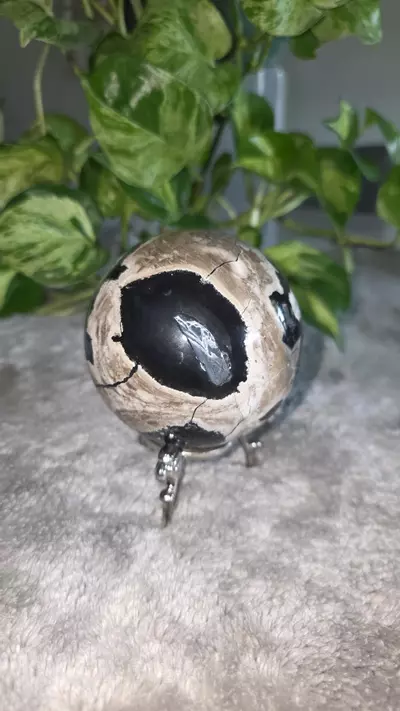 plant/1lb 7.4oz Druzy Volcano Agate Sphere 🛸-3-thumbnail