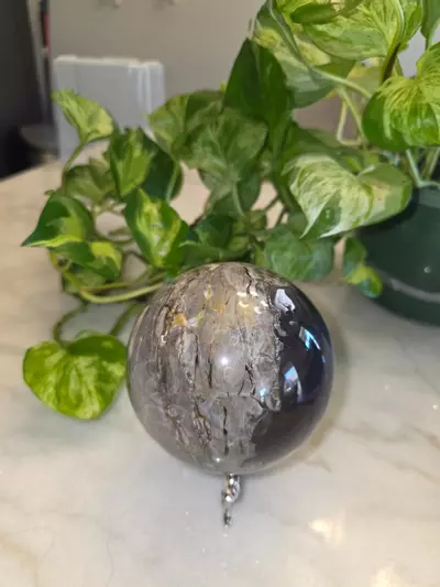 plant/2lb 15oz Druzy Volcano Agate Sphere 🛸-2-thumbnail