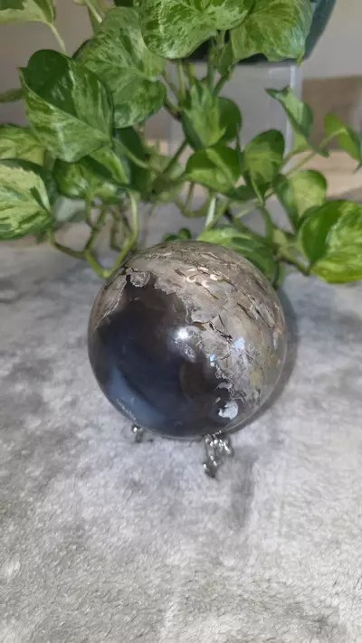 plant/2lb 15oz Druzy Volcano Agate Sphere 🛸-9-thumbnail
