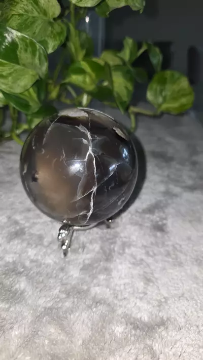 plant/HIGH UV 2lb 2.9oz Volcano Agate Sphere 🛸✨️-8-thumbnail