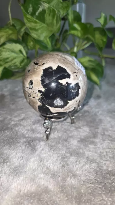 plant/1lb 7.4oz Druzy Volcano Agate Sphere 🛸-5-thumbnail