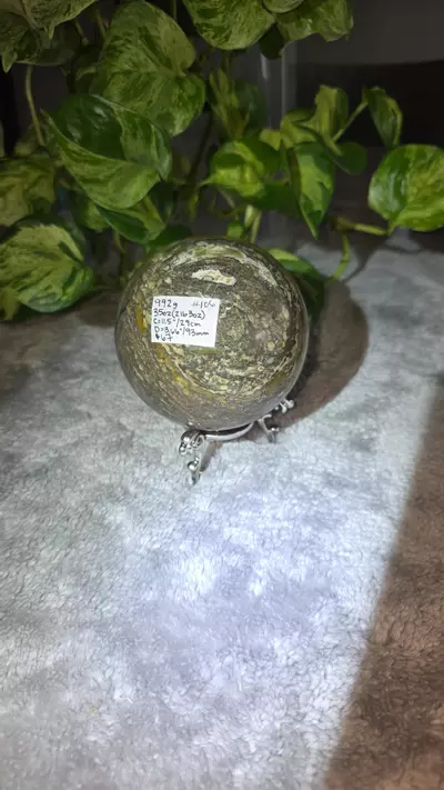 plant/2lb 3oz Druzy Volcano Agate Sphere 🛸-7-thumbnail