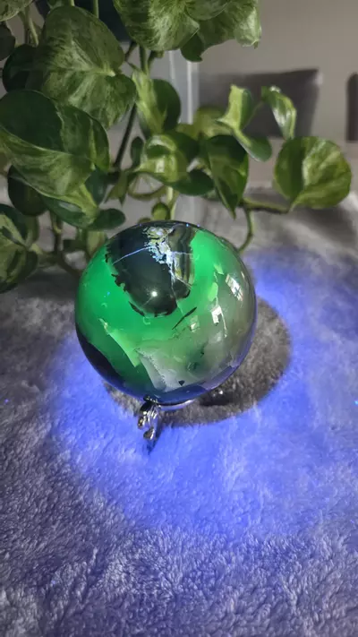 plant/HIGH UV 2lb 2.9oz Volcano Agate Sphere 🛸✨️-1-thumbnail