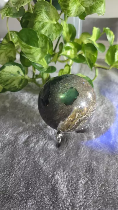 plant/2lb 3oz Druzy Volcano Agate Sphere 🛸-2-thumbnail