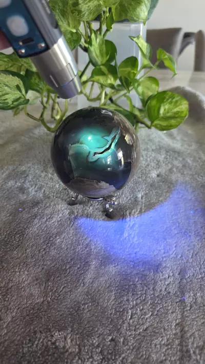 plant/2lb 15oz Druzy Volcano Agate Sphere 🛸-6-thumbnail