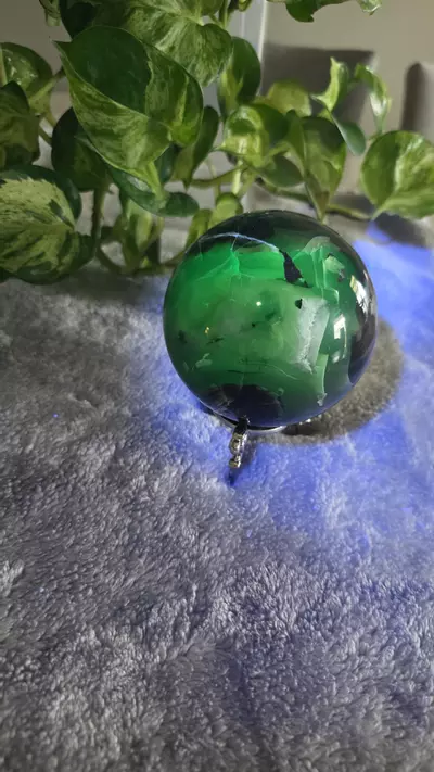 plant/HIGH UV 2lb 2.9oz Volcano Agate Sphere 🛸✨️-3-thumbnail