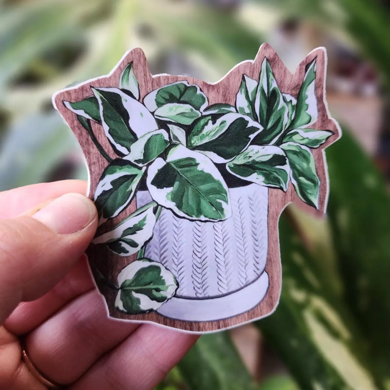 plant/Perals n Jade Vinyl Sticker-0