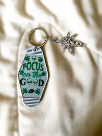 plant/‘Focus on the Good’ Keychain 🔑-0-thumbnail