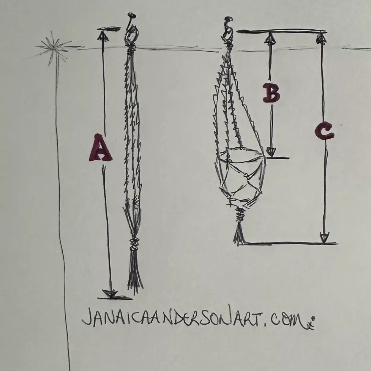 plant/Macramé Plant Hanger-Small No.49-2