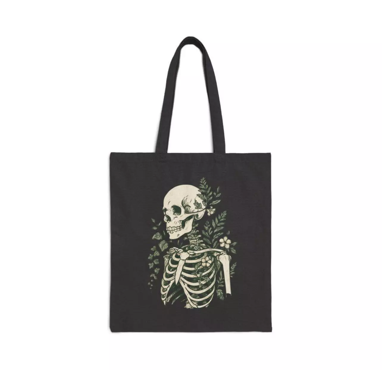 plant/Planty skeleton canvas bag-1