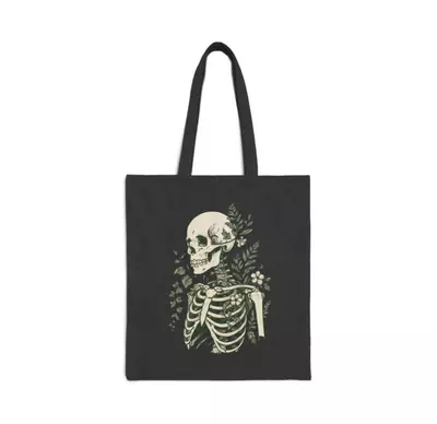 plant/Planty skeleton canvas bag-1-thumbnail