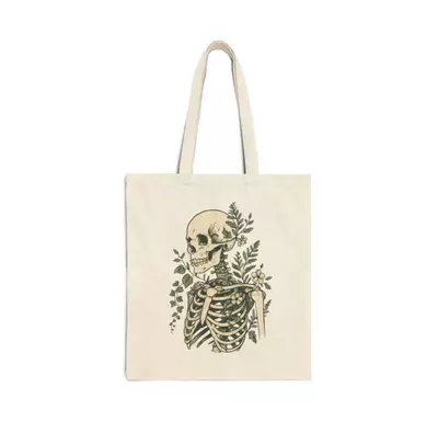 plant/Planty skeleton canvas bag-0-thumbnail
