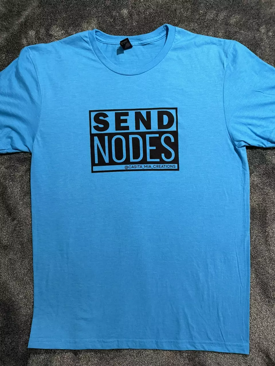 plant/Size L - Send Nodes - Arctic Blue - T-shirt-0